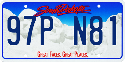 SD license plate 97PN81