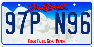 SD license plate 97PN96