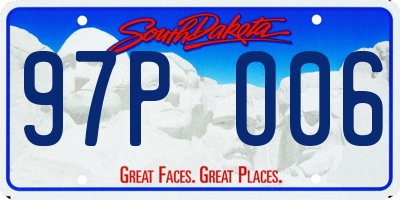 SD license plate 97PO06
