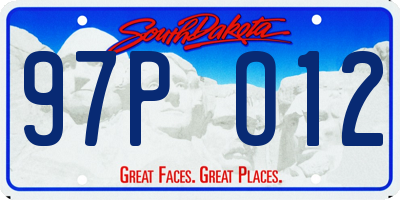 SD license plate 97PO12