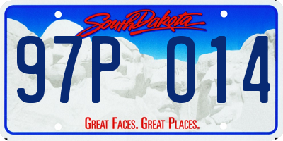 SD license plate 97PO14