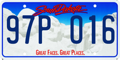 SD license plate 97PO16