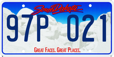 SD license plate 97PO21