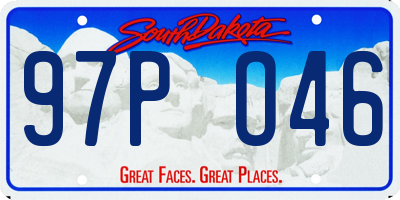 SD license plate 97PO46