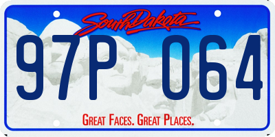 SD license plate 97PO64