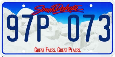 SD license plate 97PO73