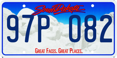 SD license plate 97PO82