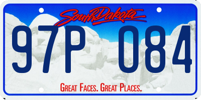 SD license plate 97PO84