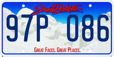 SD license plate 97PO86