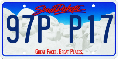 SD license plate 97PP17