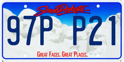 SD license plate 97PP21