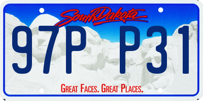 SD license plate 97PP31