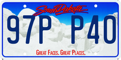 SD license plate 97PP40