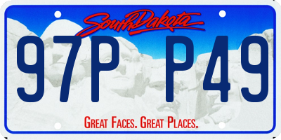 SD license plate 97PP49