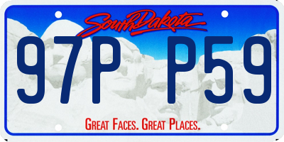 SD license plate 97PP59