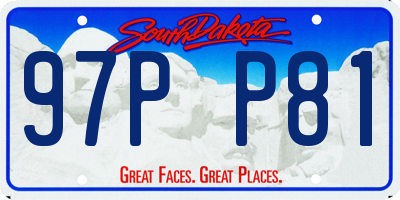 SD license plate 97PP81