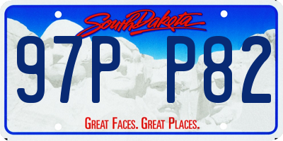 SD license plate 97PP82