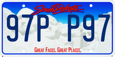 SD license plate 97PP97