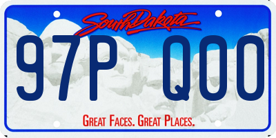 SD license plate 97PQ00