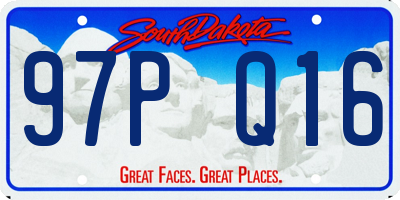 SD license plate 97PQ16