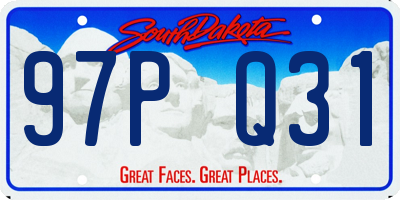 SD license plate 97PQ31