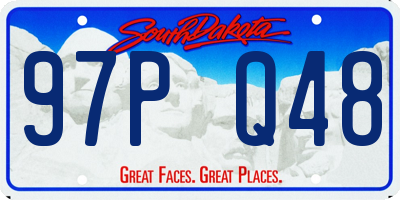SD license plate 97PQ48