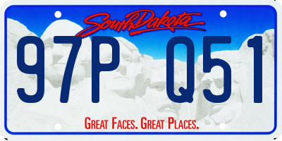 SD license plate 97PQ51