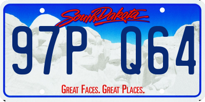SD license plate 97PQ64
