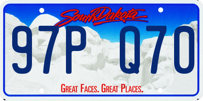 SD license plate 97PQ70