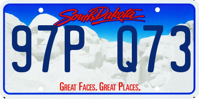 SD license plate 97PQ73