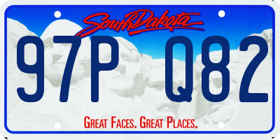 SD license plate 97PQ82