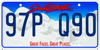SD license plate 97PQ90