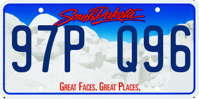 SD license plate 97PQ96