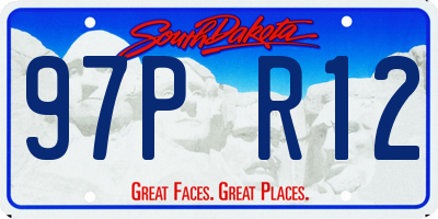 SD license plate 97PR12