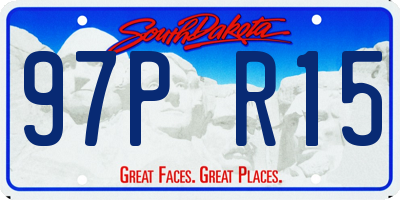 SD license plate 97PR15