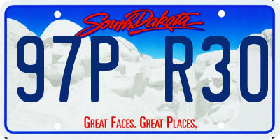 SD license plate 97PR30