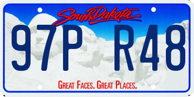 SD license plate 97PR48