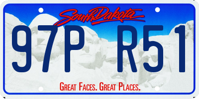 SD license plate 97PR51