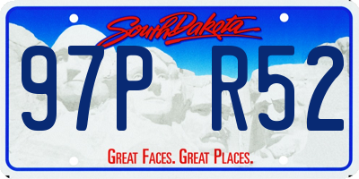 SD license plate 97PR52