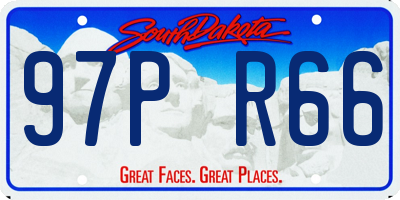 SD license plate 97PR66