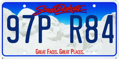 SD license plate 97PR84