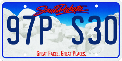 SD license plate 97PS30