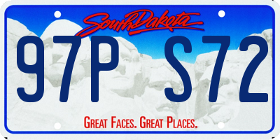 SD license plate 97PS72