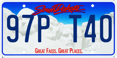 SD license plate 97PT40