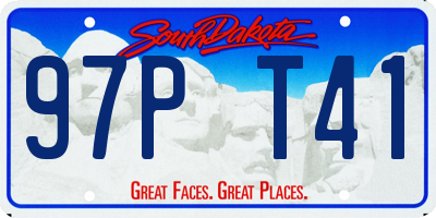 SD license plate 97PT41