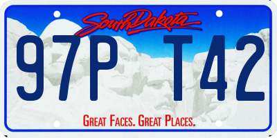 SD license plate 97PT42