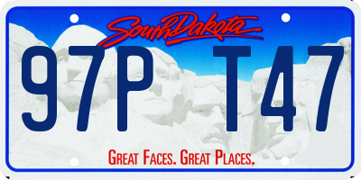 SD license plate 97PT47