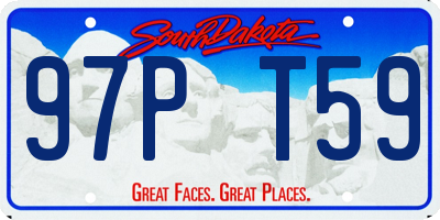 SD license plate 97PT59