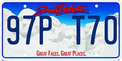 SD license plate 97PT70