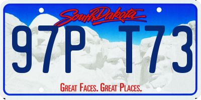 SD license plate 97PT73